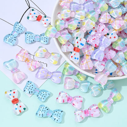 Resin Bow Tie Flatback Beads