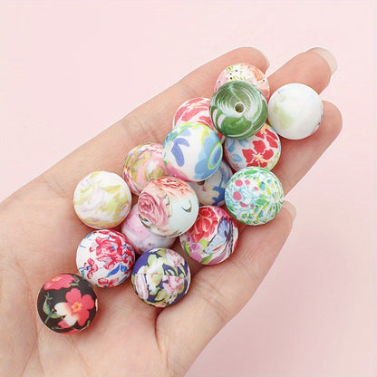 Printed Silicone Focal Beads