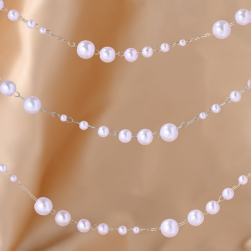 Imitation Pearl Strand Chain