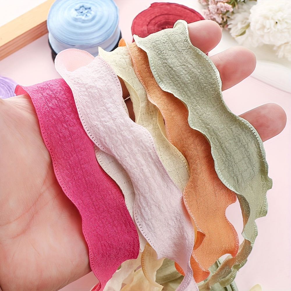 Pleated Fishtail Tulle Ribbon for Floral & Gift Decoration