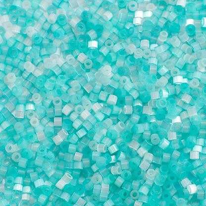 Cat's Eye Brushed Glass Beads