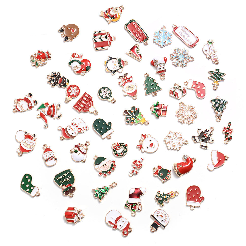 Mixed Metal Christmas Pendants