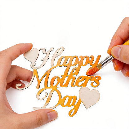 10-Piece Mother's Day Blank Wooden Sign Set