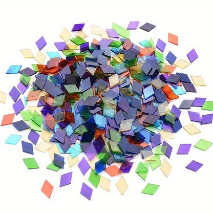 Multicolor Irregular Glass Beads
