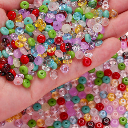 Flat Round Glass Beads