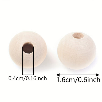 Apple Pattern Wooden Beads