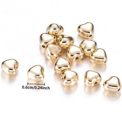 6 mm Love CCB Coated Spacer Beads
