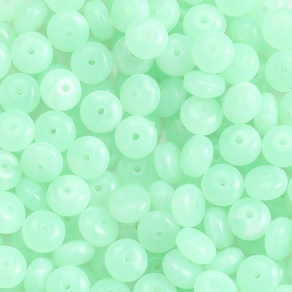 100-Piece 5x10 mm Acrylic Flat Spacer Beads