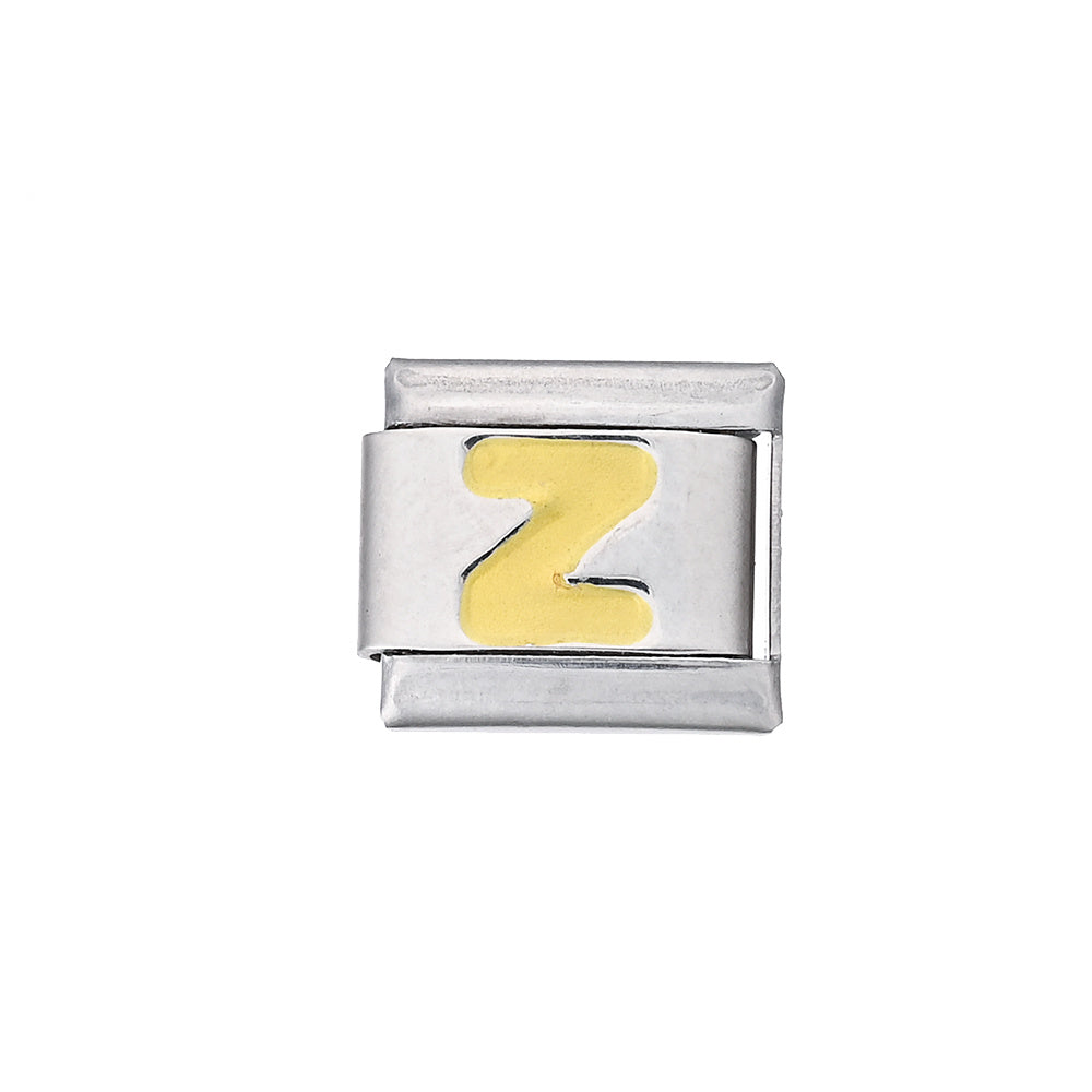 A-Z English Letter Stainless Steel Italian Charm Links