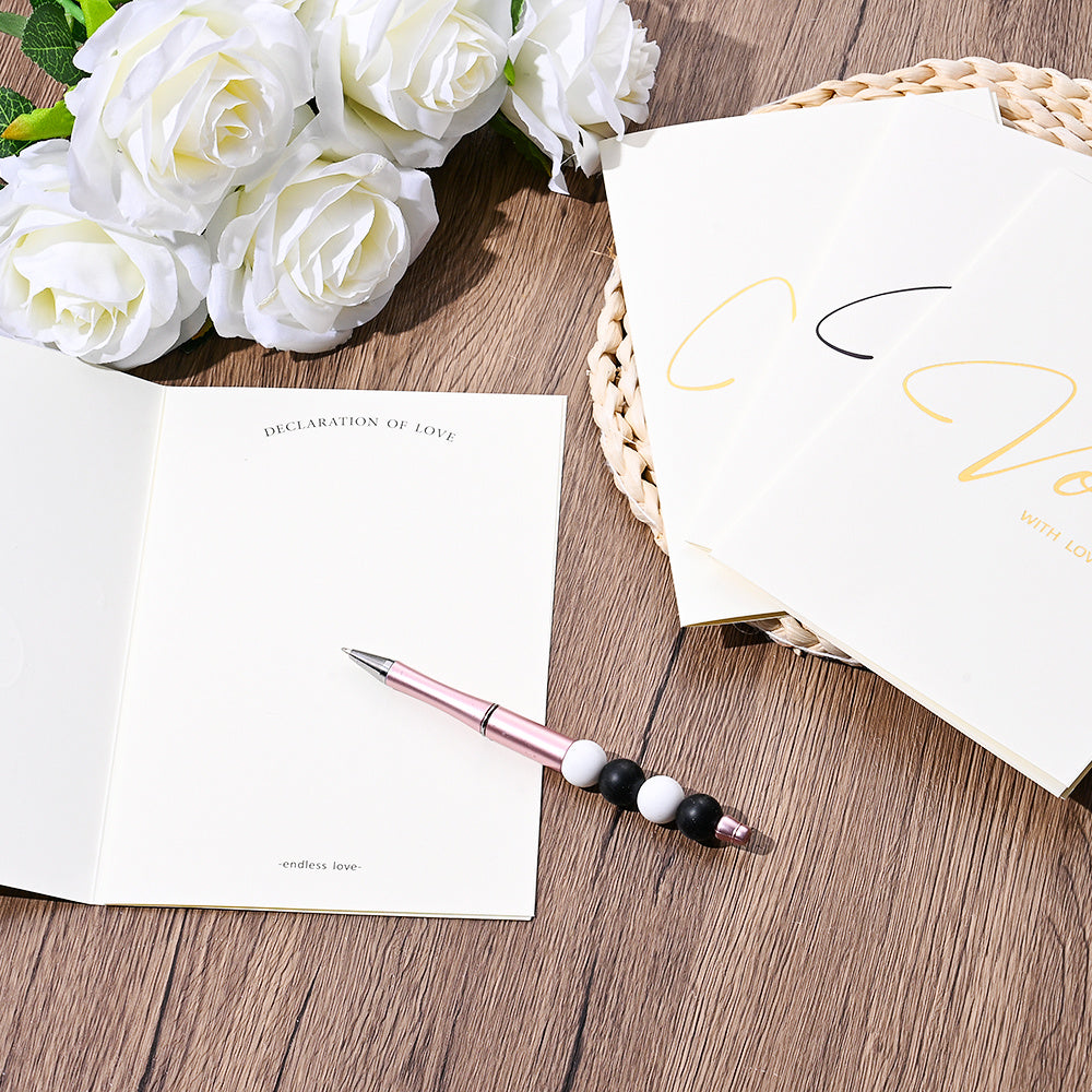 Personalized Wedding Vow Books Set