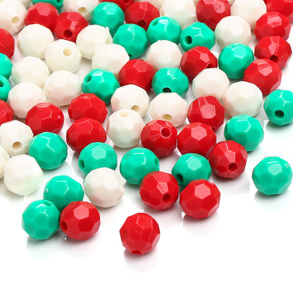 8 mm Luminous Faceted Acrylic Beads