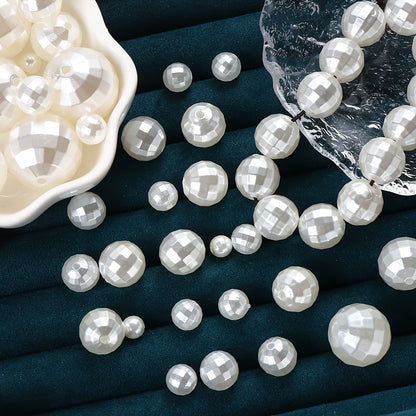 White Acrylic Ball Beads