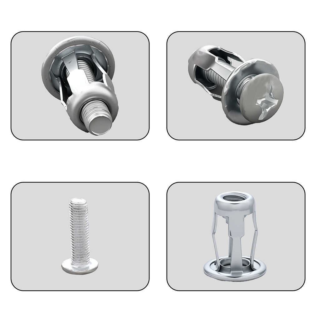 Silvery Screws and Bolts Assortment Kit