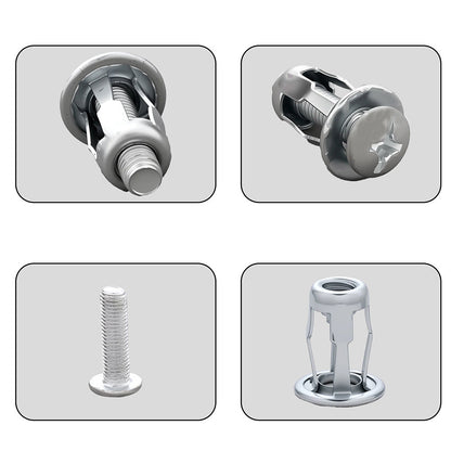 Silvery Screws and Bolts Assortment Kit