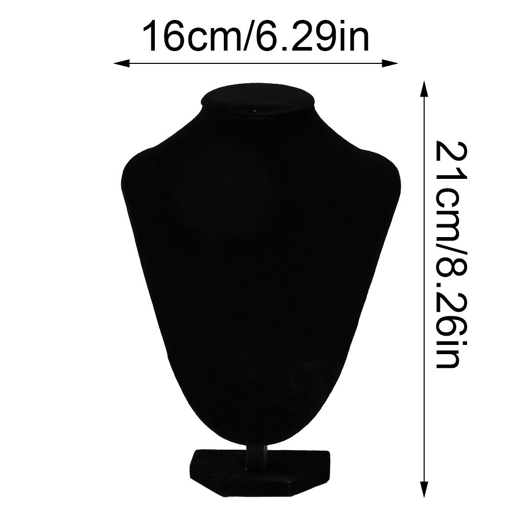 Black Velvet Necklace Display Stand