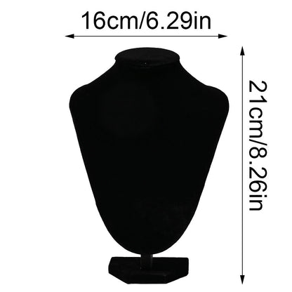 Black Velvet Necklace Display Stand