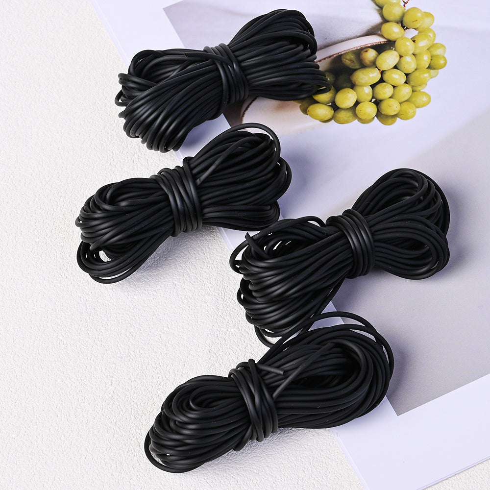 2 mm Black Elastic Jewelry Cord