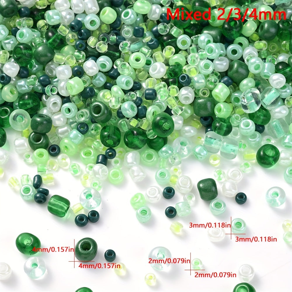 750PCS 2/3/4mm Mixed Glass Beads - 20g