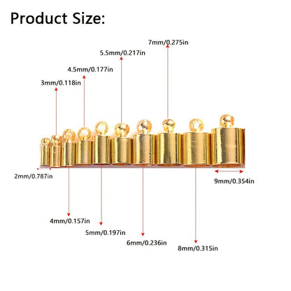 Round Cord End Cap Connectors