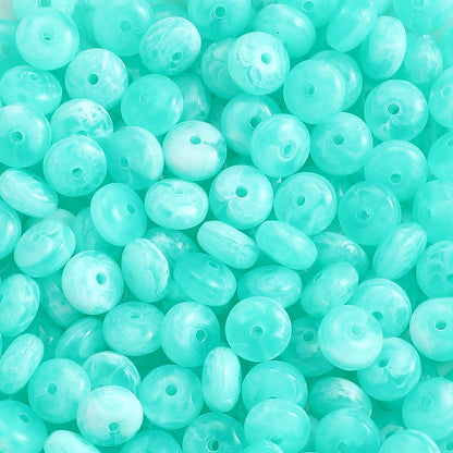 100-Piece 5x10 mm Acrylic Flat Spacer Beads