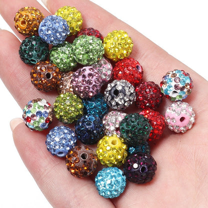 Rhinestone Spacer Beads Set
