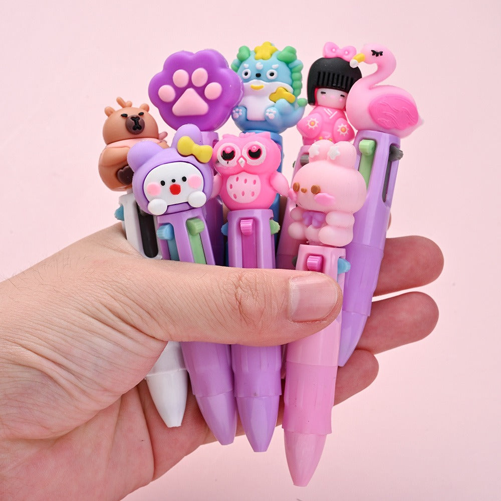 Cartoon Animal Retractable Ballpoint Pens