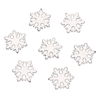 Plastic Snowflake Ornaments