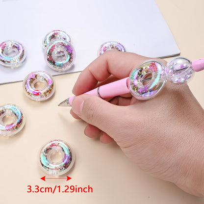 2/3.3cm Large-Hole Donut Acrylic Spacer Beads