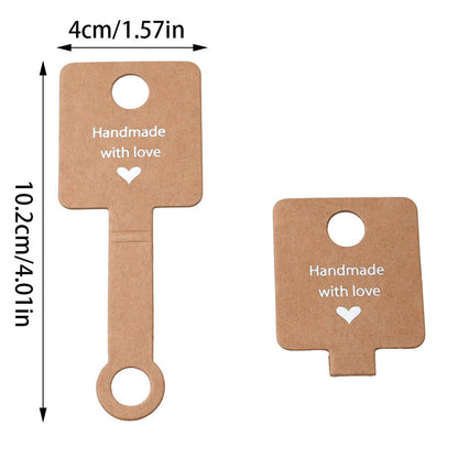 Kraft Paper Jewelry Display Cards