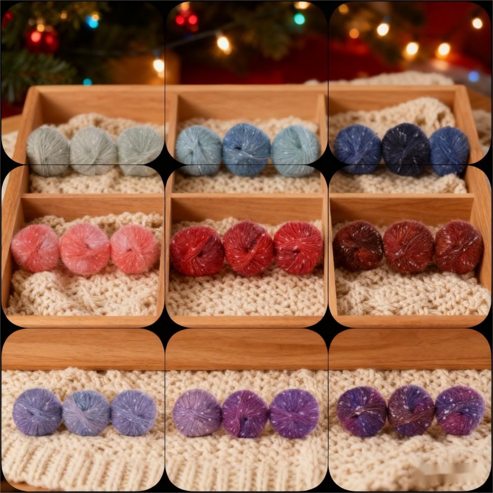 140g Winter Cozy Mohair-Style Yarn Set