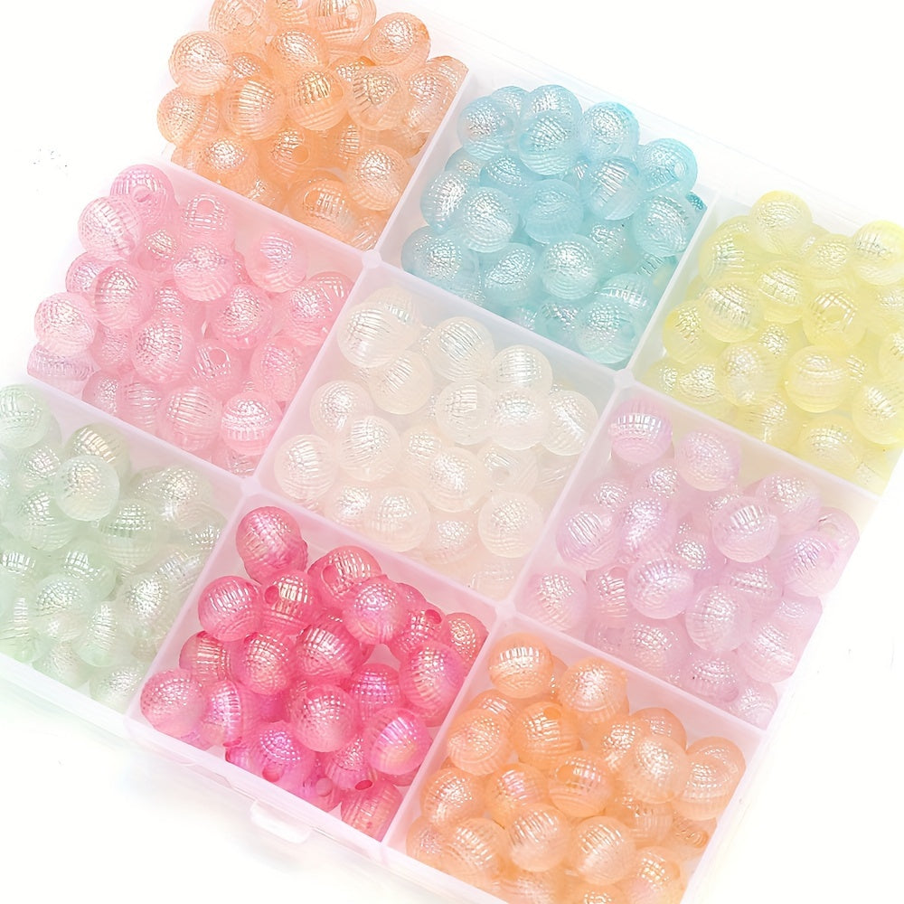 50-100pcs 8/10mm Acrylic Spacer Beads Loose Macarone Jewelry Beads