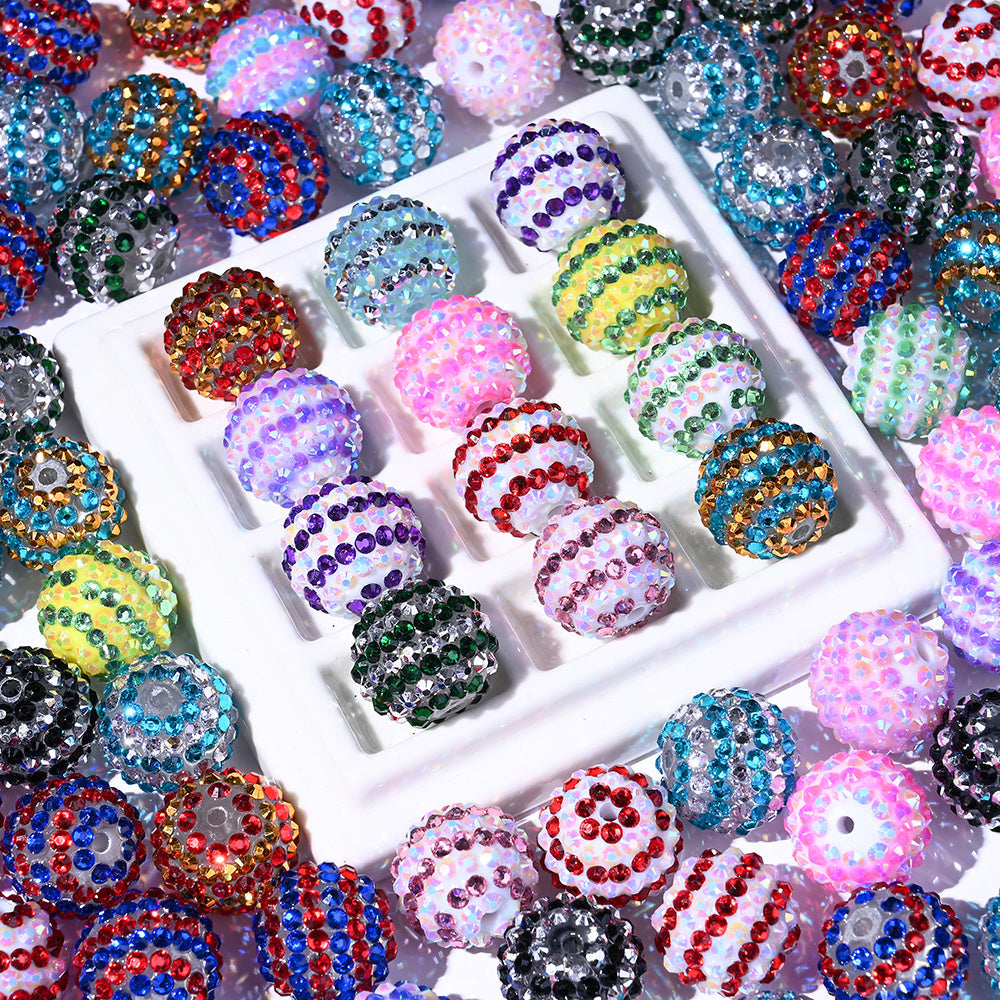Rhinestone Rondelle Spacer Beads