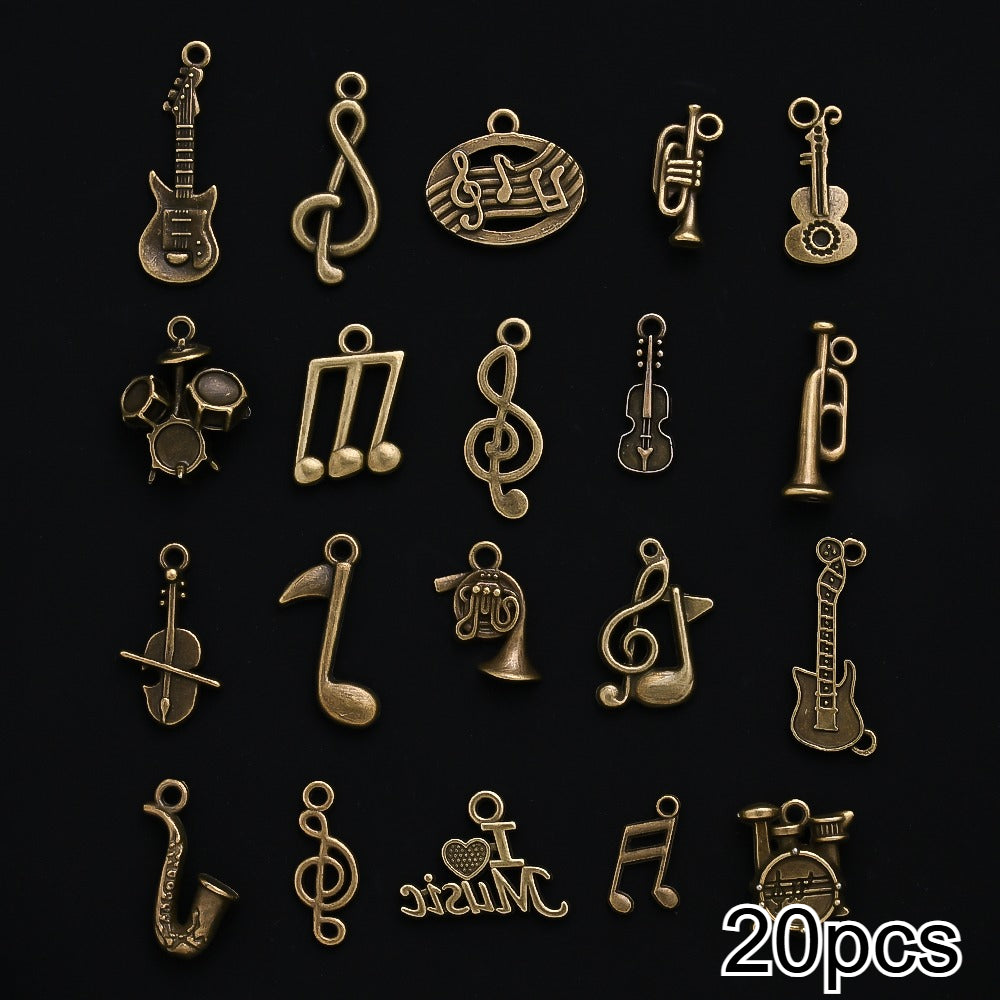 Musical Instrument Alloy Pendants