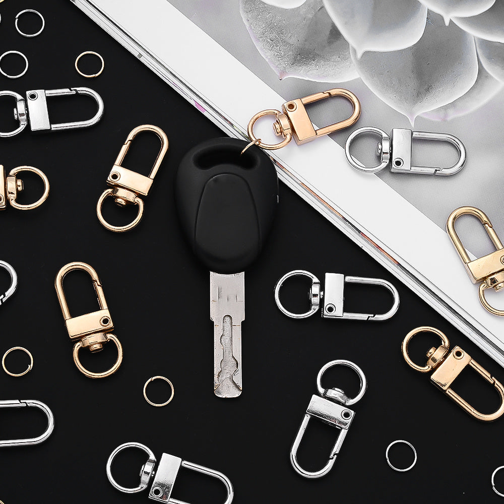 20-Piece Keychain Set with 100 Hanging Rings