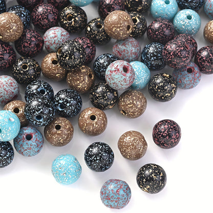 20PCS 12mm Curved Cut Round Acrylic Spacer Beads
