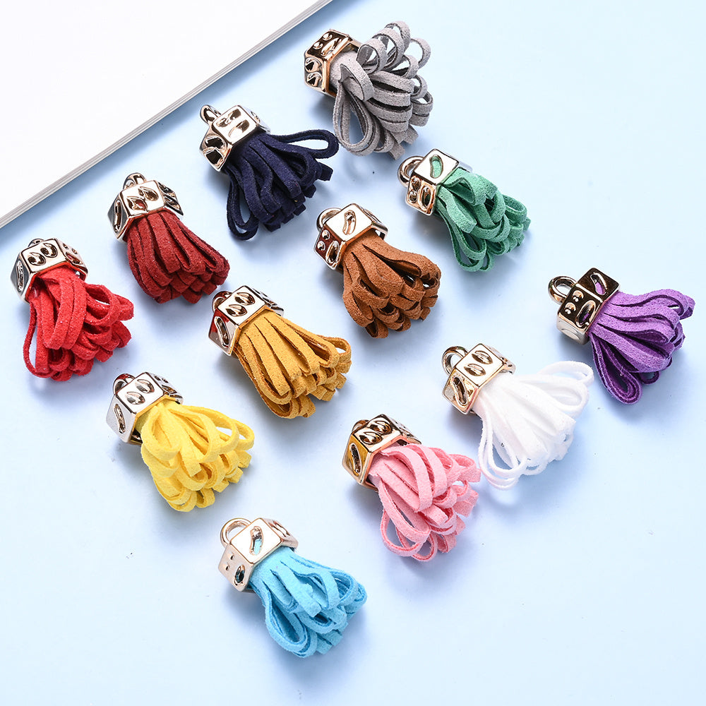 Fashion Mini Colorful Fringe with Golden Cap