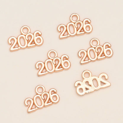 Vintage Number Letter Metal Charms