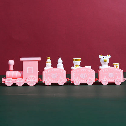 Mini PVC Christmas Train Ornament