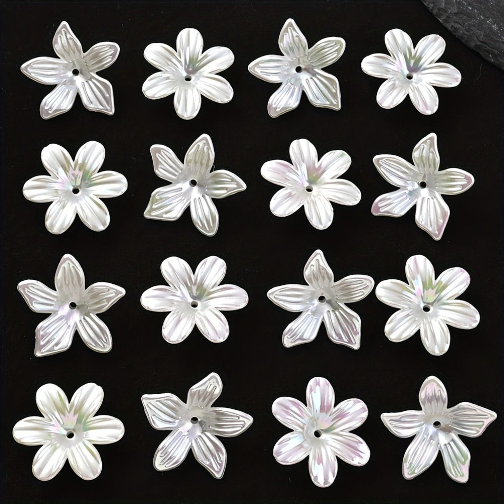 10PCS 25/26mm AB Flower Acrylic Bead Set