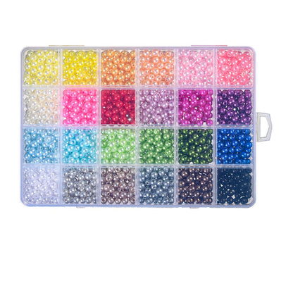 6 mm Colorful Imitation Pearl Beads Jewelry Making Kit