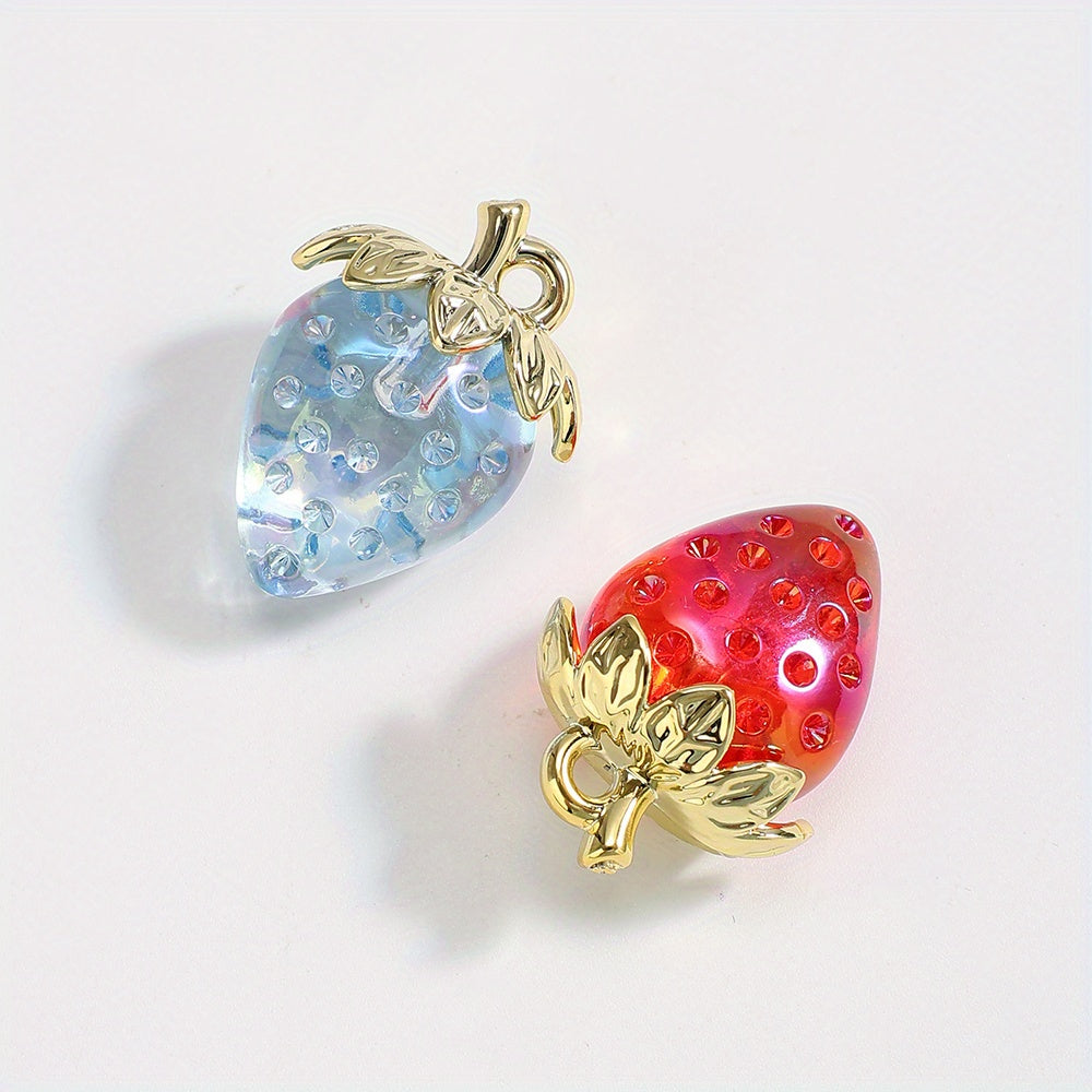 Y2K Strawberry Acrylic Pendants