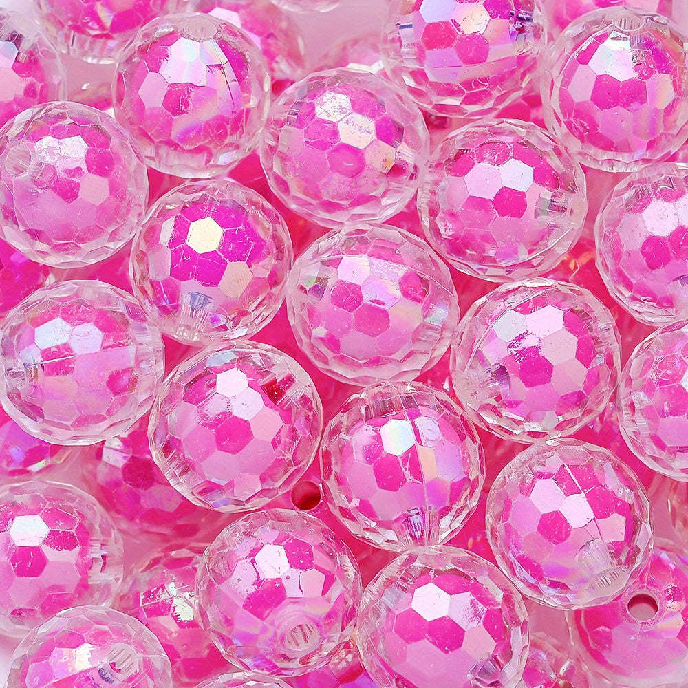 Clear Cut Acrylic Round Beads