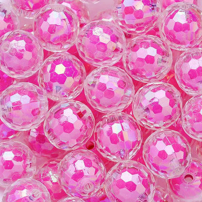 Clear Cut Acrylic Round Beads