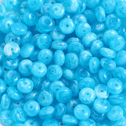 100-Piece 5x10 mm Acrylic Flat Spacer Beads