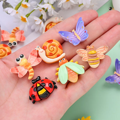 Cartoon Resin Insect Charms