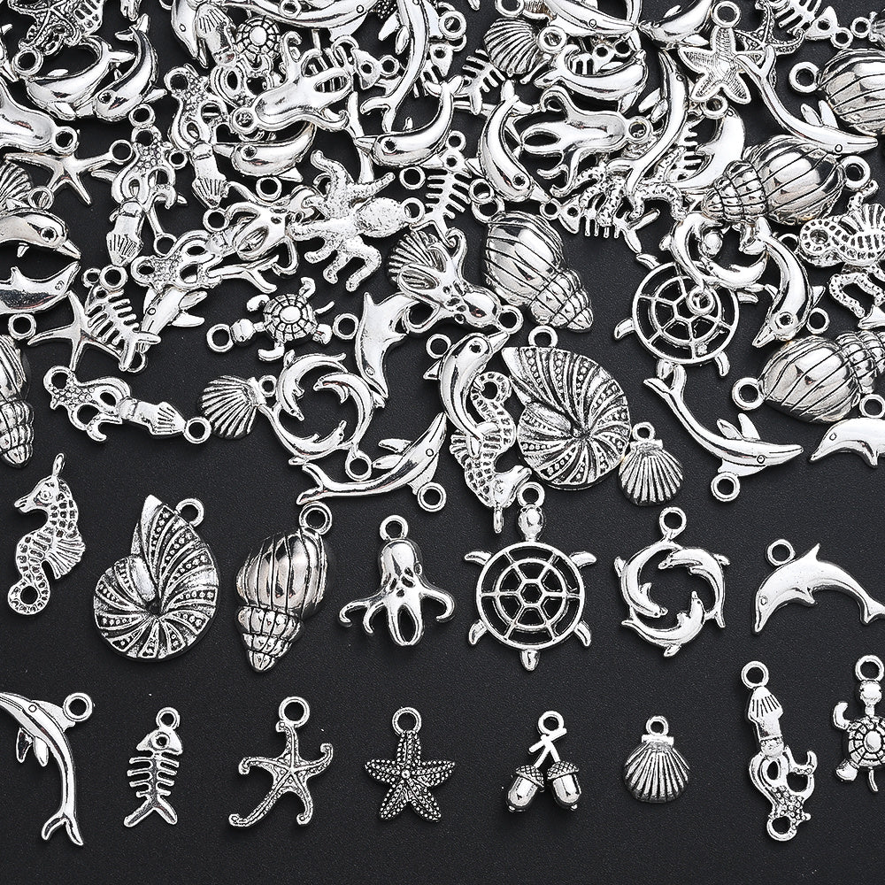 Marine Animal Metal Pendant Charms