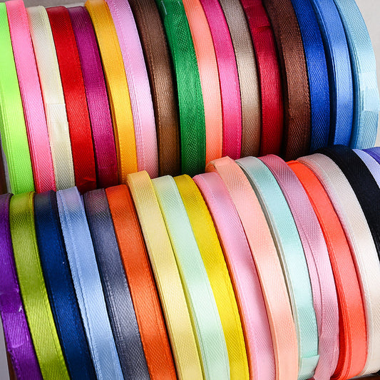 20PCS 6mm Satin Ribbon Set - 25 Yards Each