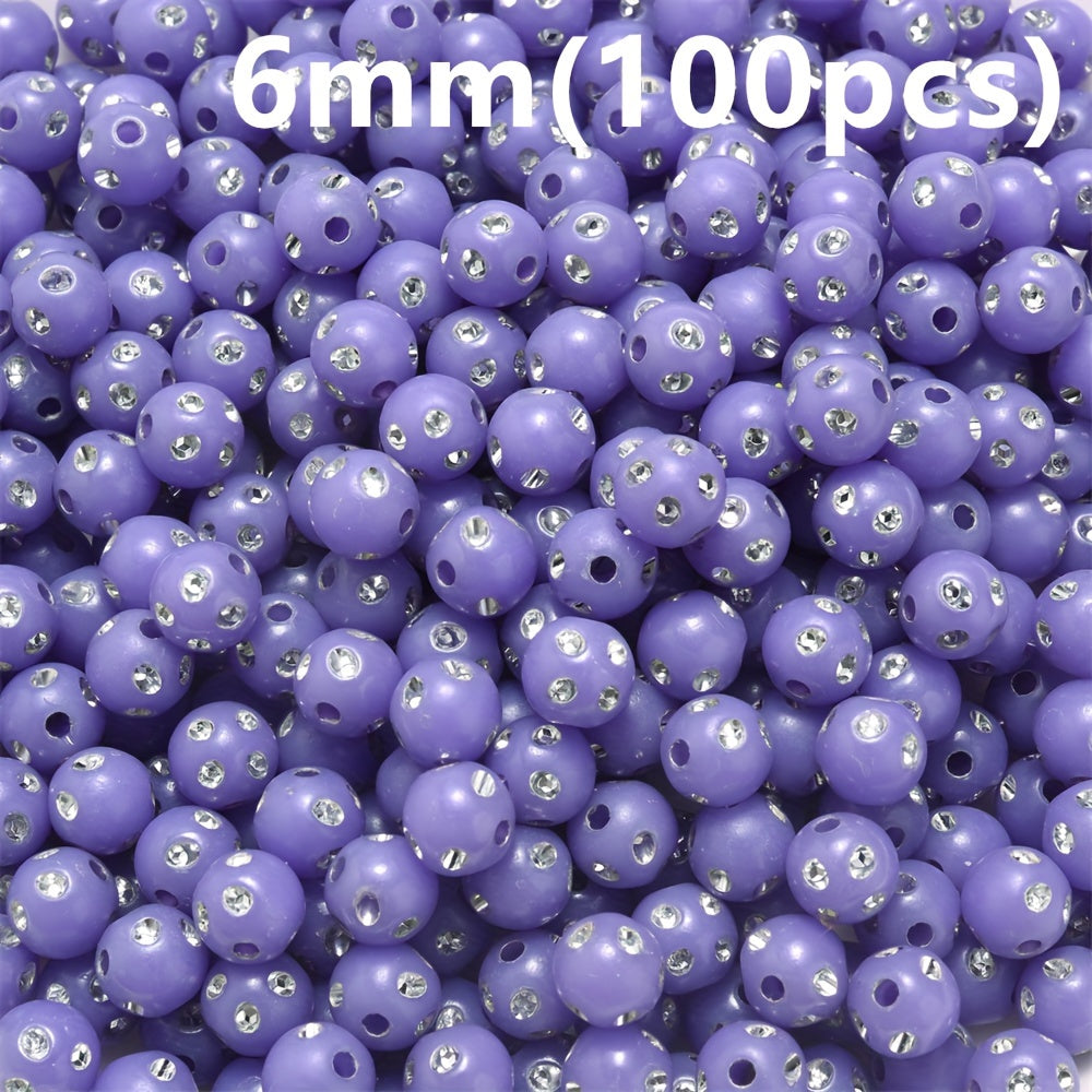 Mixed Acrylic Round Beads