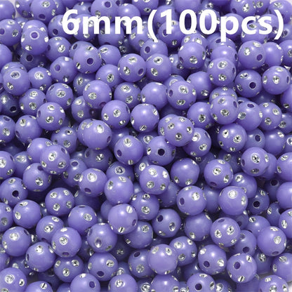 Mixed Acrylic Round Beads