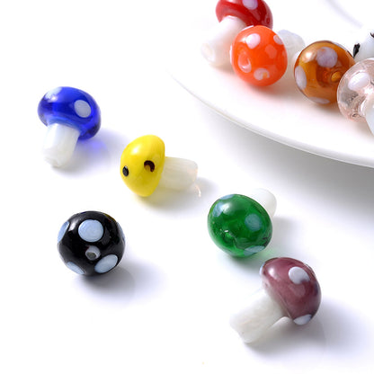 Mushroom Glass Beads